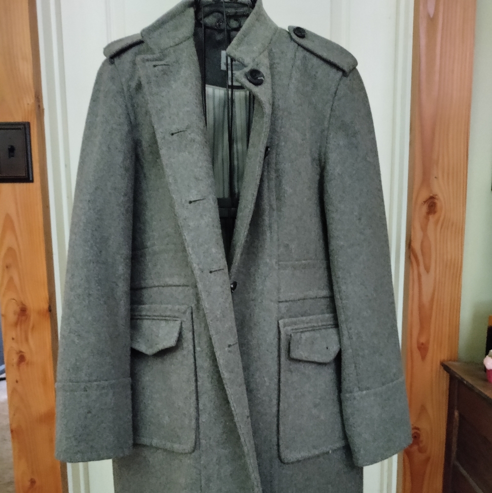 Wool Button Up Coat - image 2